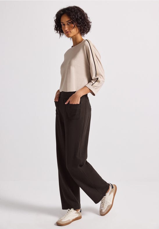 Street One Front Patch Pocket Straight Leg Trouser