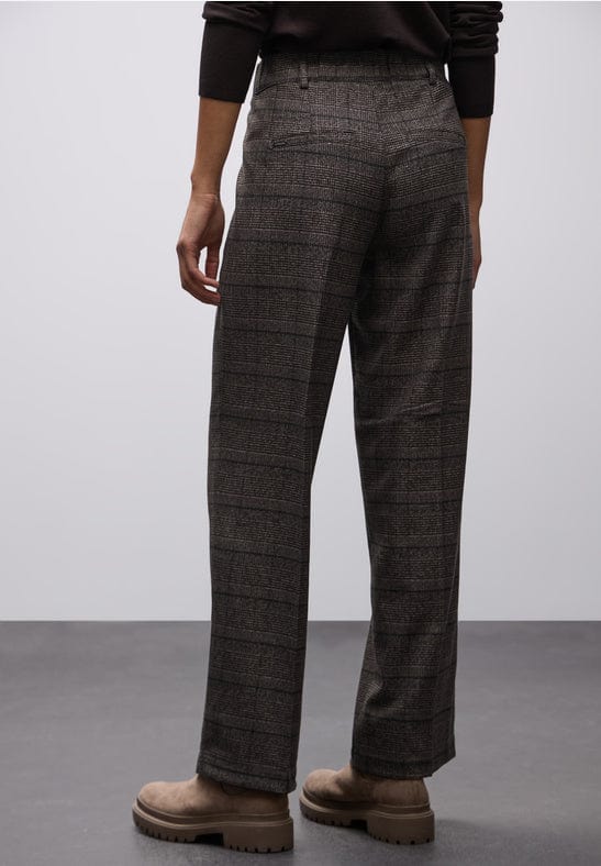 Street One Check Straight Trouser