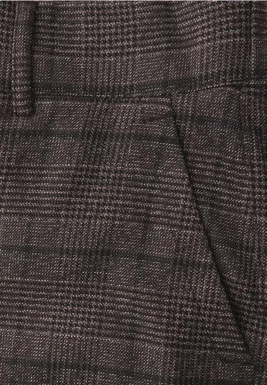 Street One Check Straight Trouser