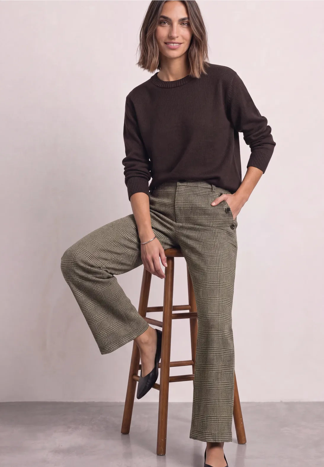 Street One Style Check Trouser