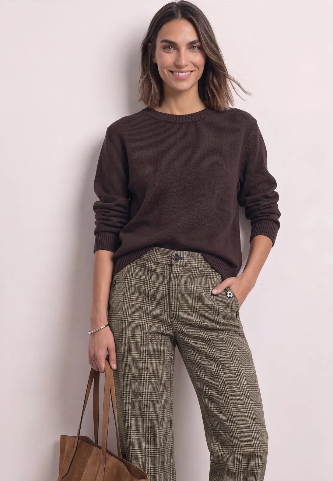 Street One Style Check Trouser