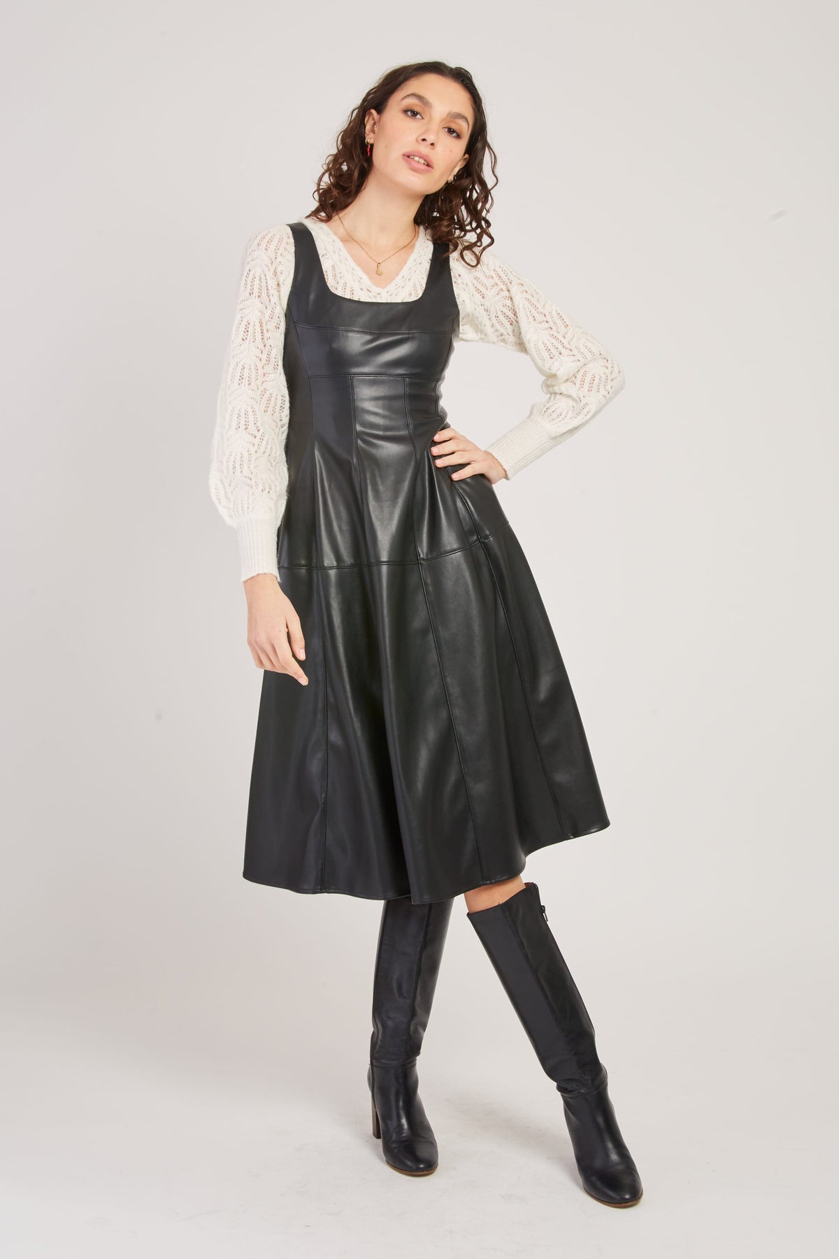 Derhy Pleather Dress