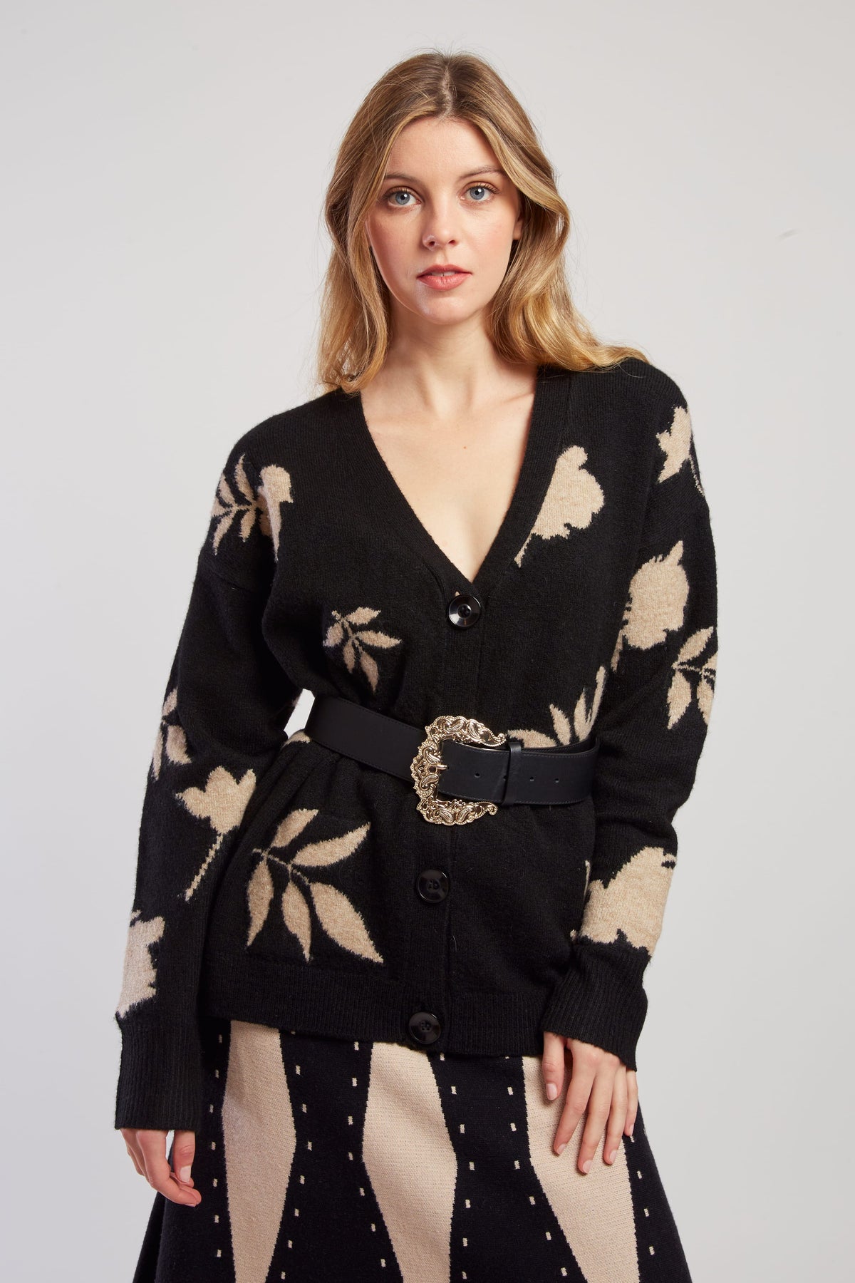 Derhy Floral Print Knit