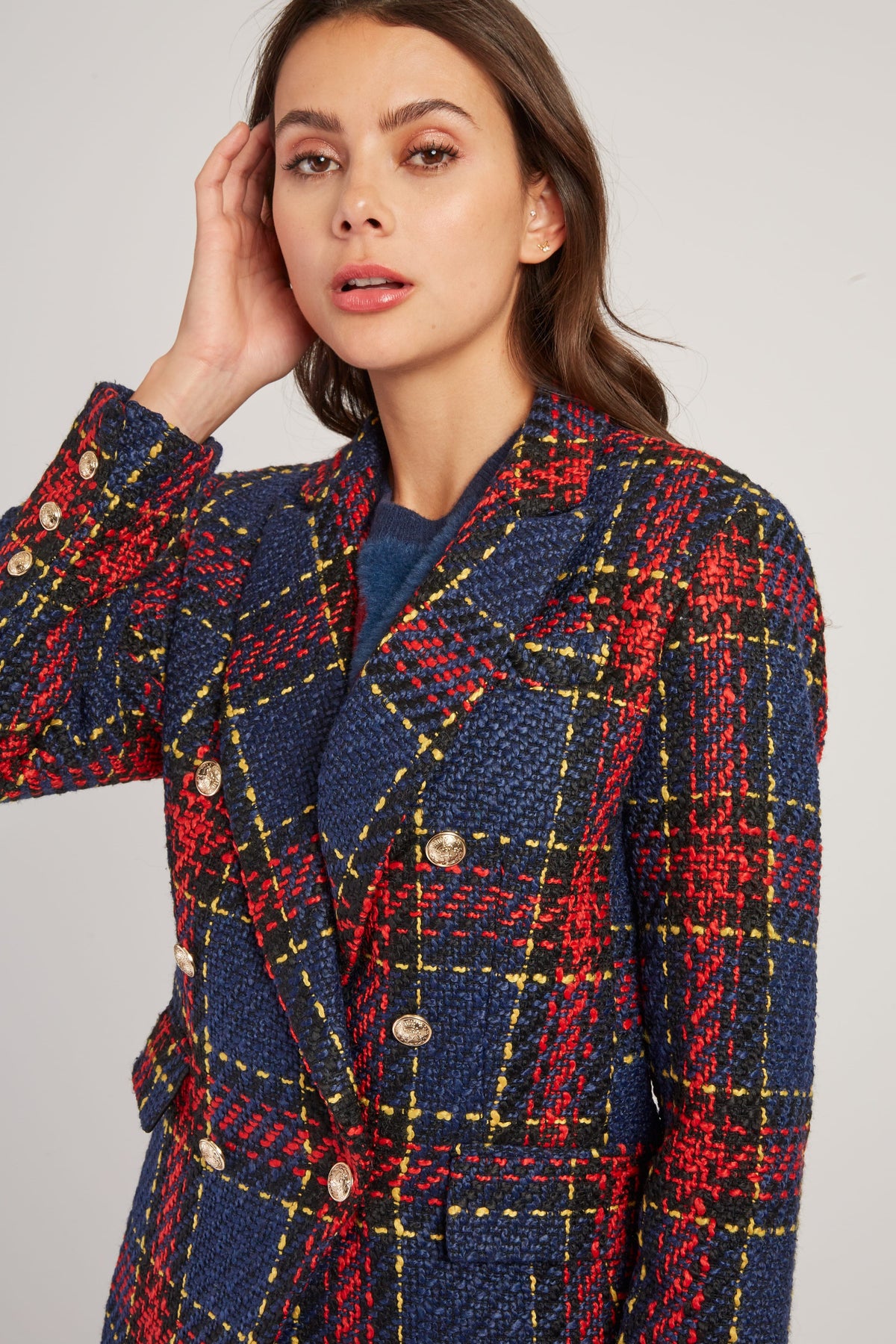 Derhy Tartan Blazer