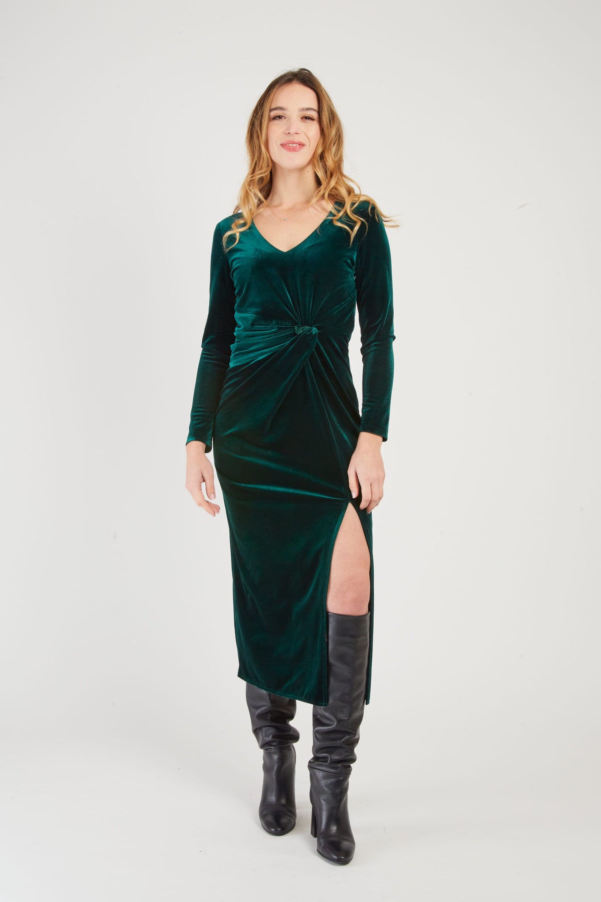 Derhy Velvet Knot Dress