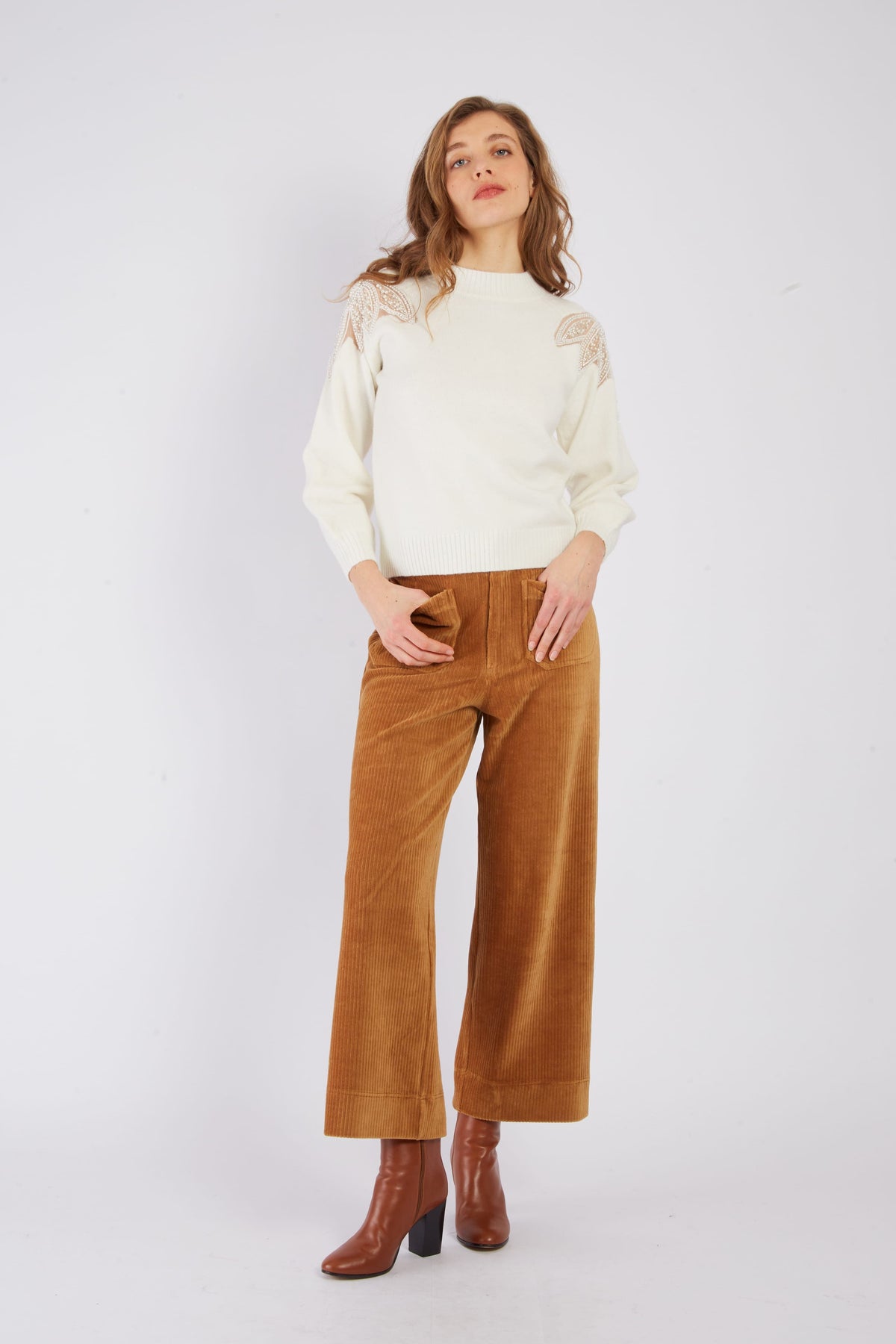 Derhy Bead Detail Sweater