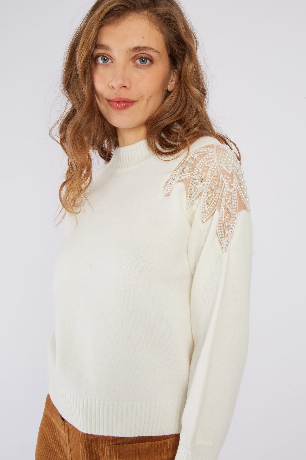 Derhy Bead Detail Sweater