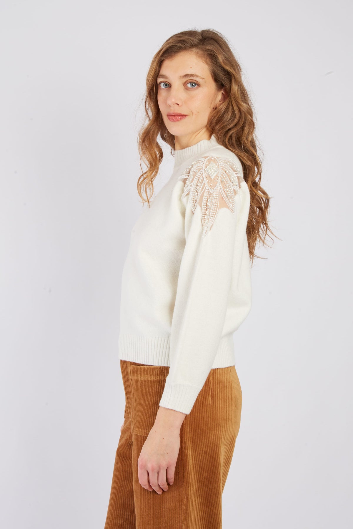 Derhy Bead Detail Sweater