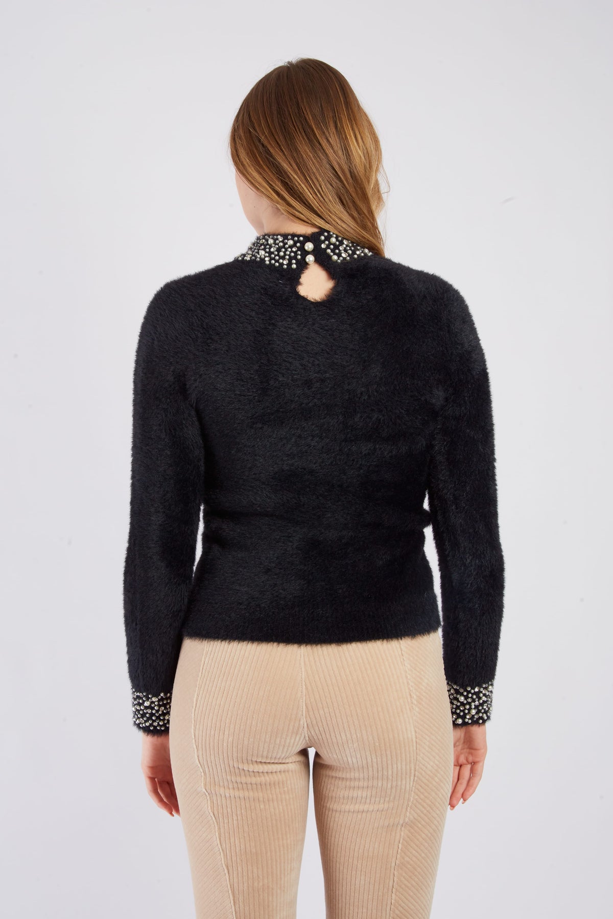 Derhy Pearl Cuff Sweater