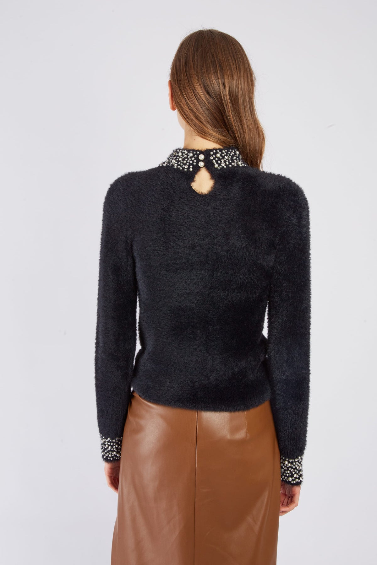 Derhy Pearl Cuff Sweater