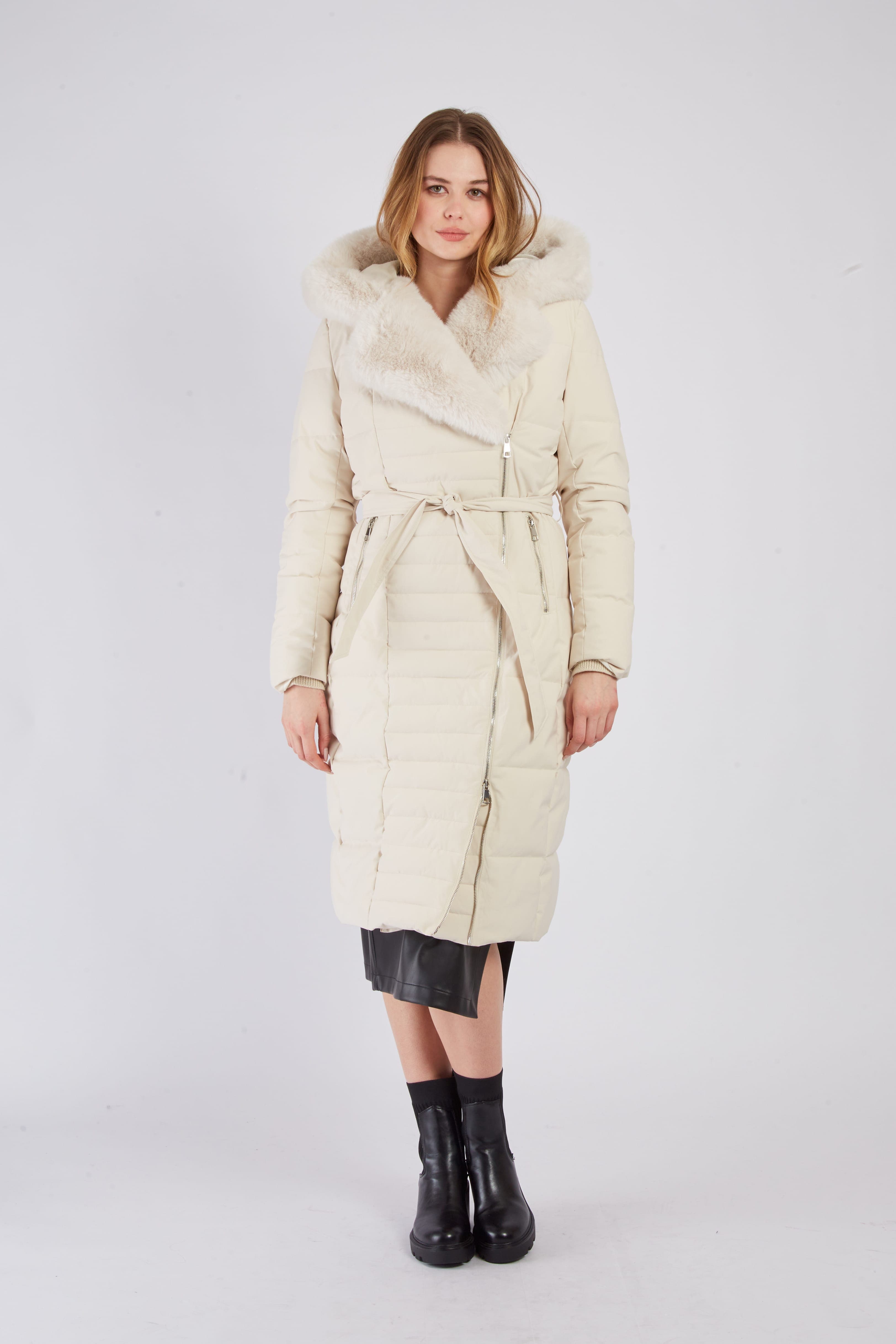 Derhy Quilted Faux Fur Coat – Choice Boutique