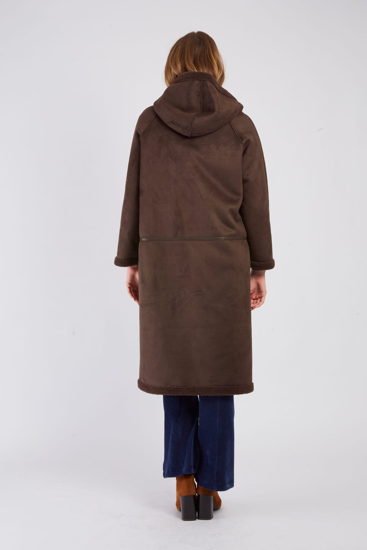 Derhy Reversible Suede Coat