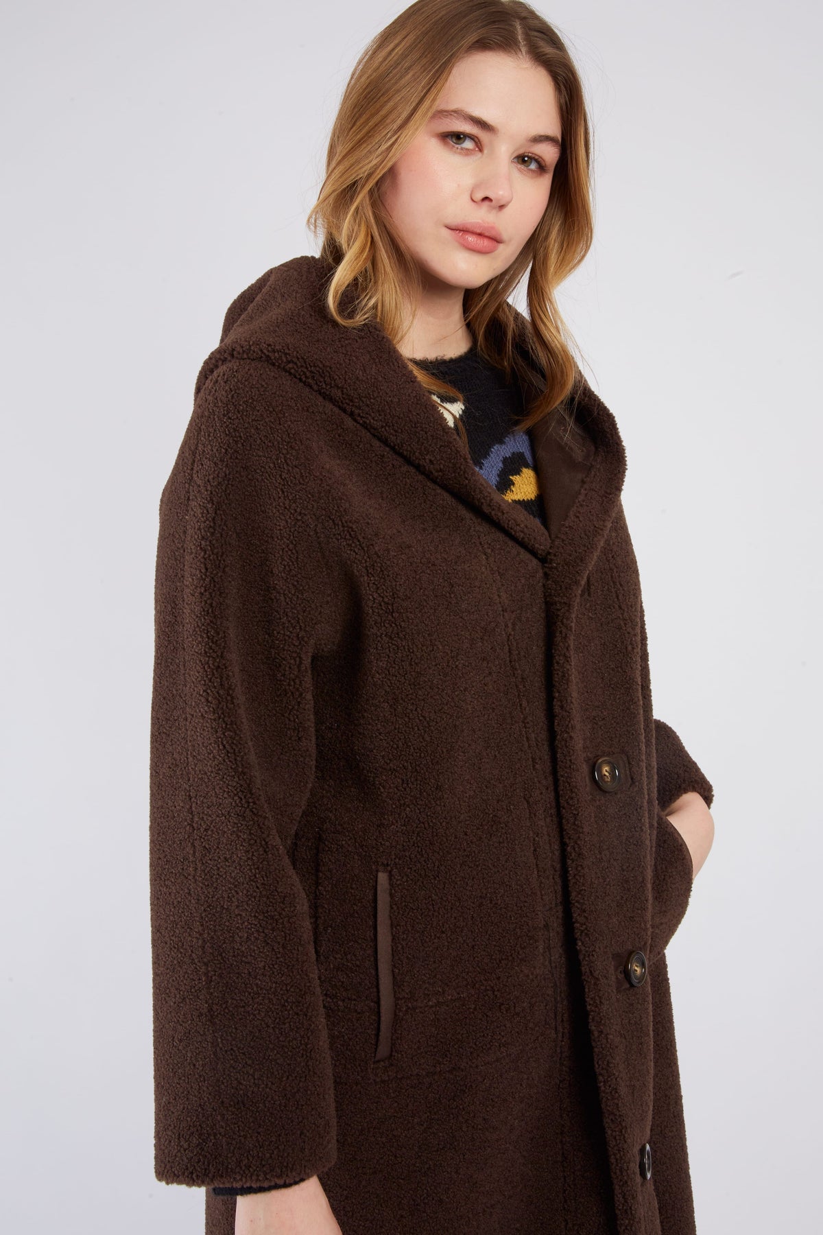 Derhy Reversible Suede Coat