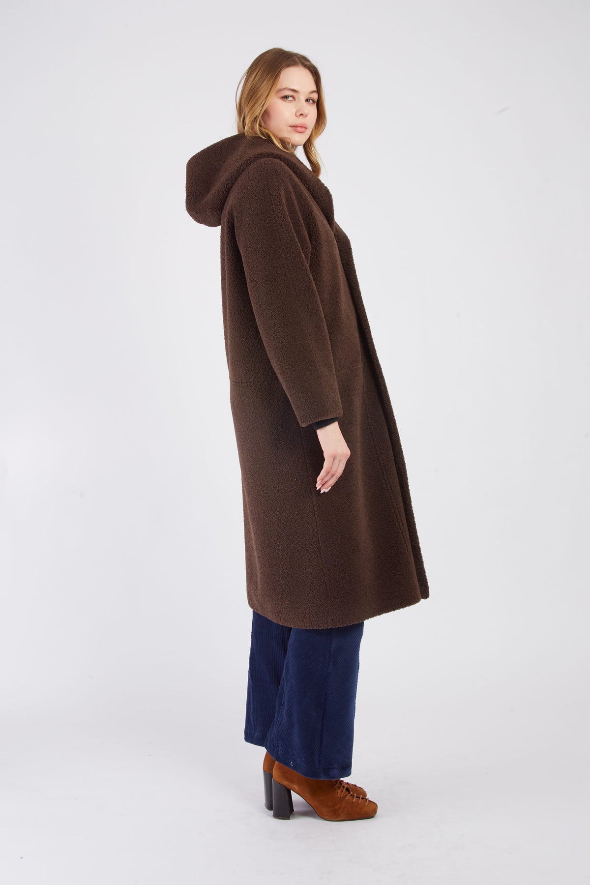 Derhy Reversible Suede Coat
