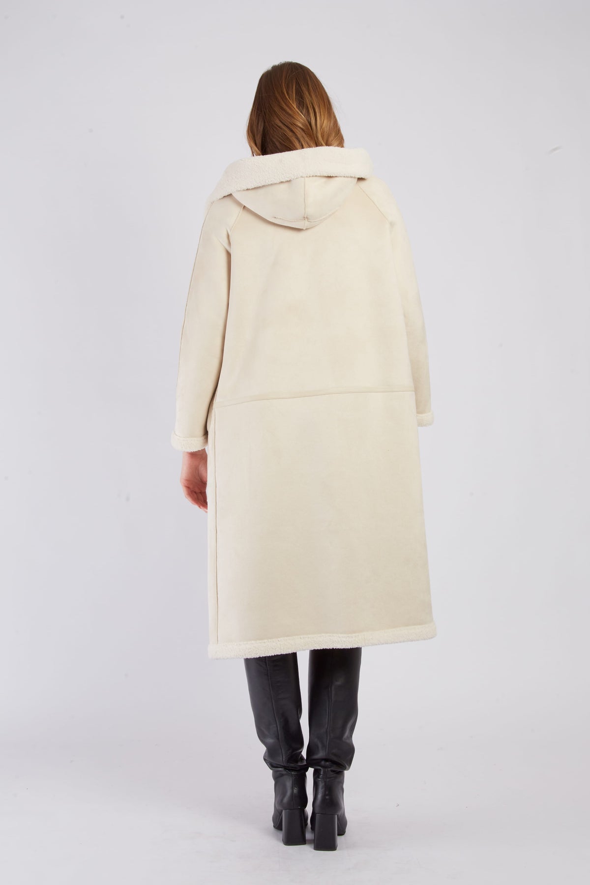 Derhy Reversible Suede Coat
