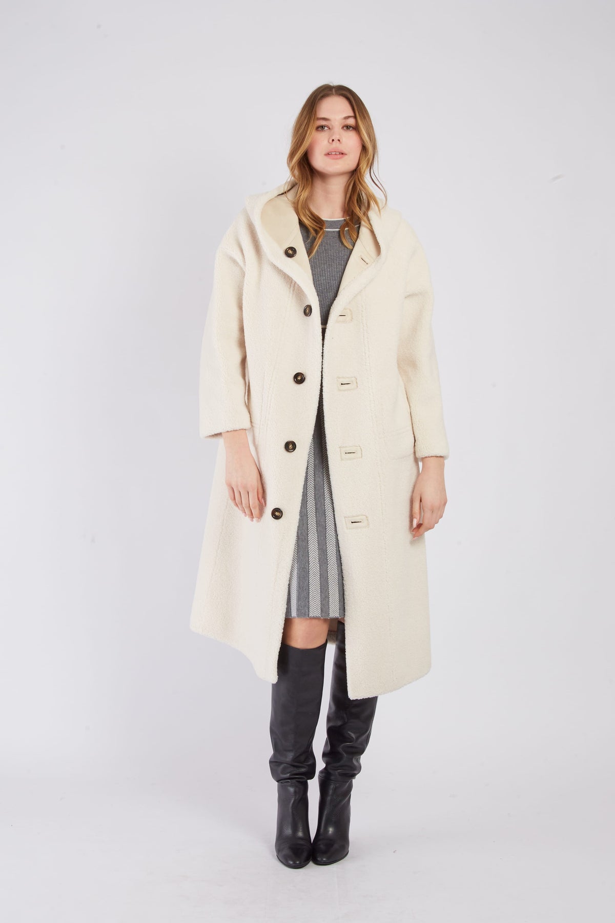 Derhy Reversible Suede Coat