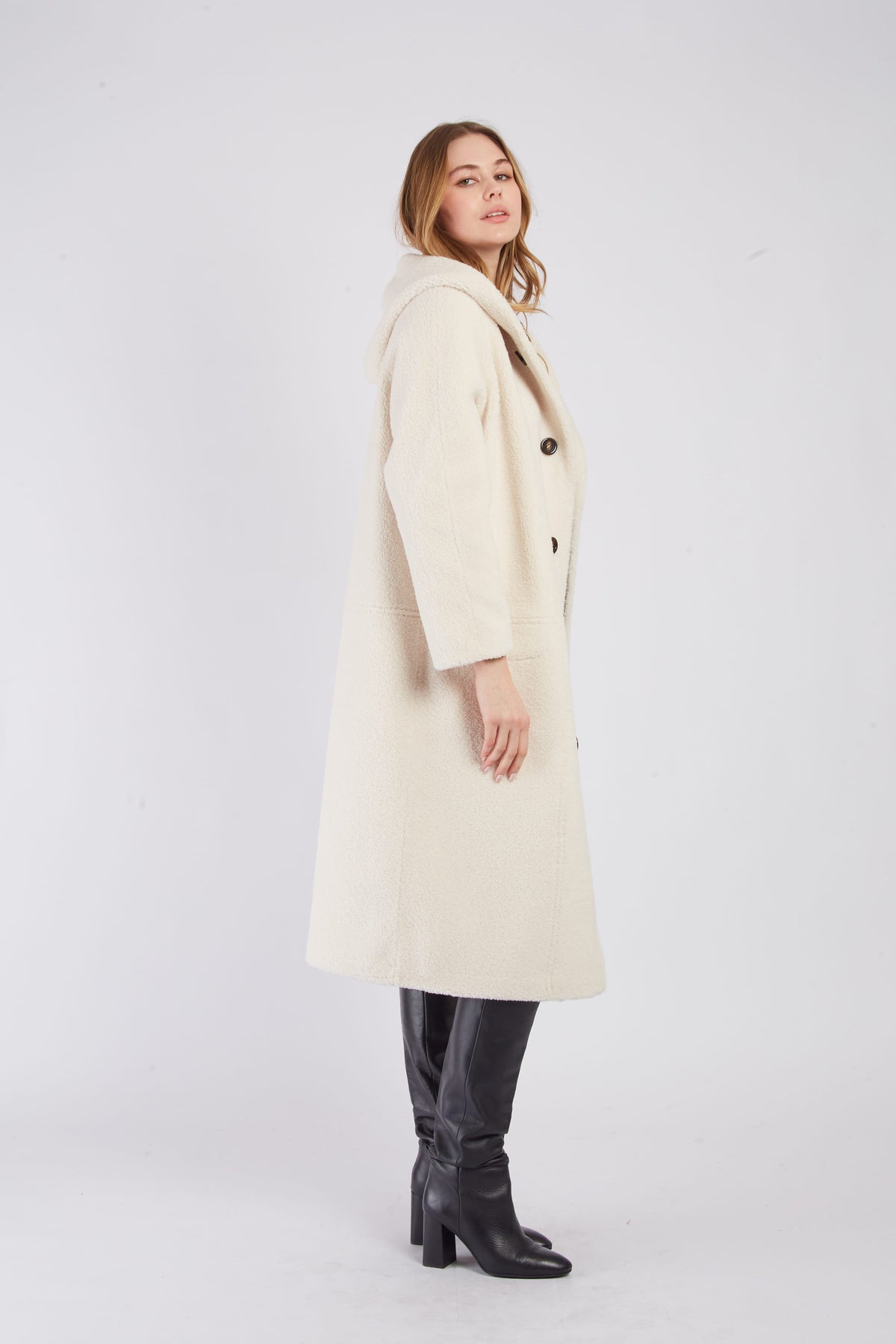 Derhy Reversible Suede Coat