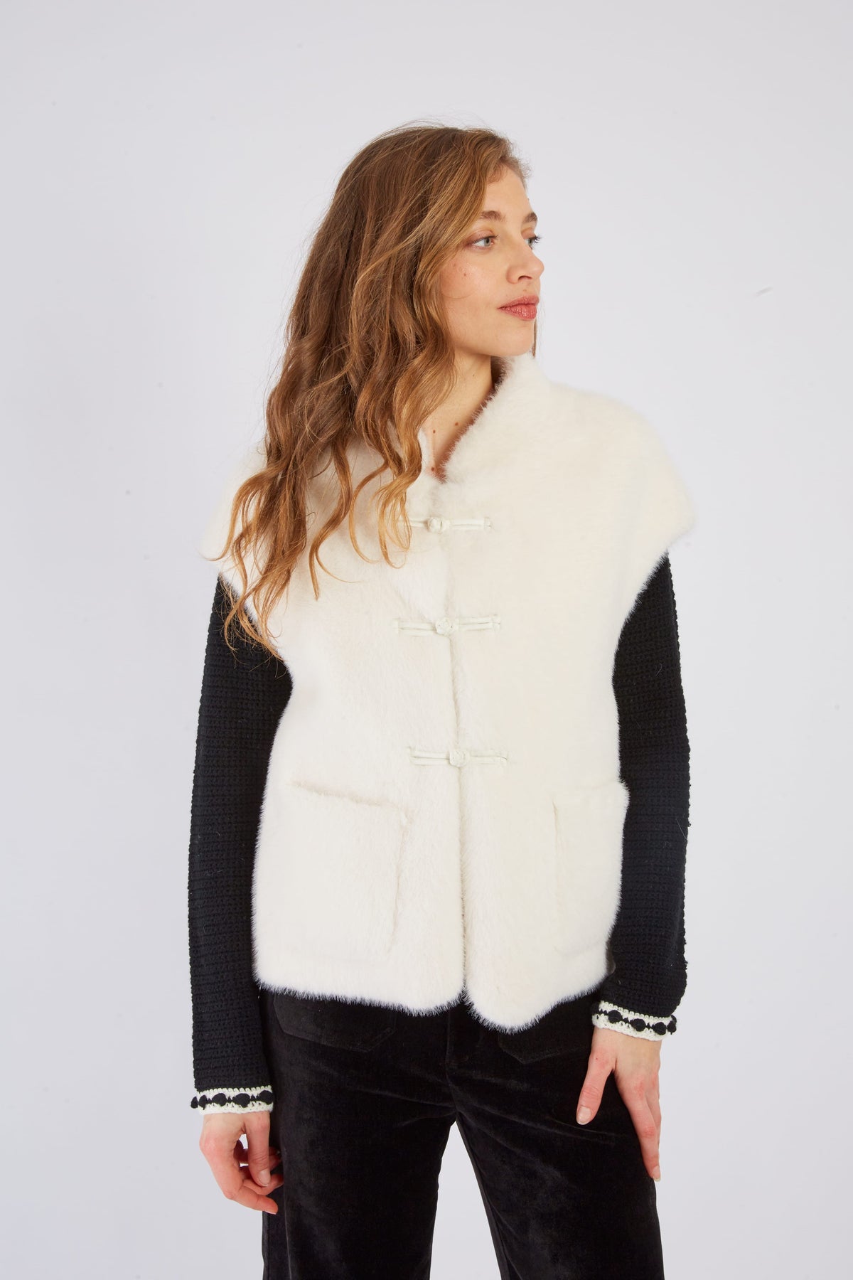 Derhy Faux Fur Gilet