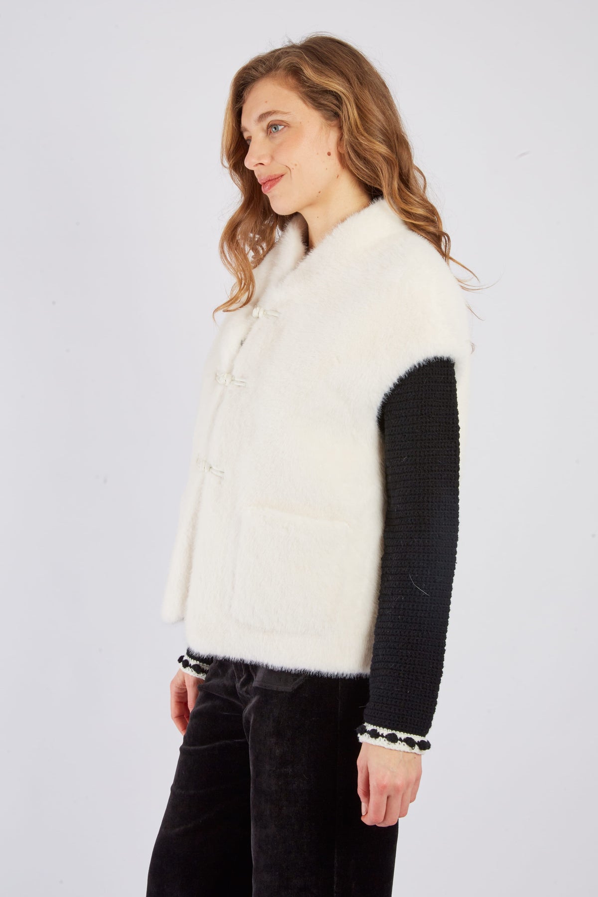 Derhy Faux Fur Gilet