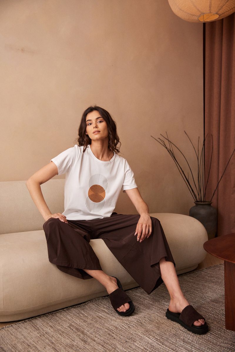 PERUZZI Circle Print Top