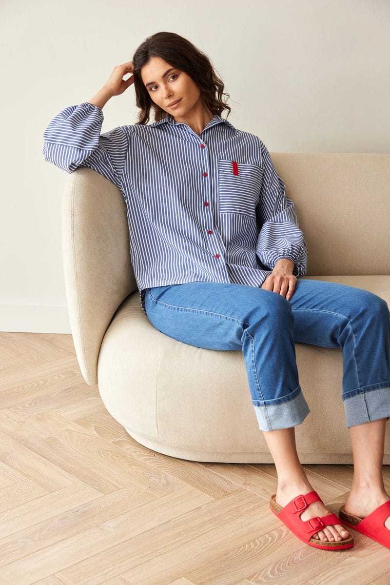 PERUZZI Contrast Blouse