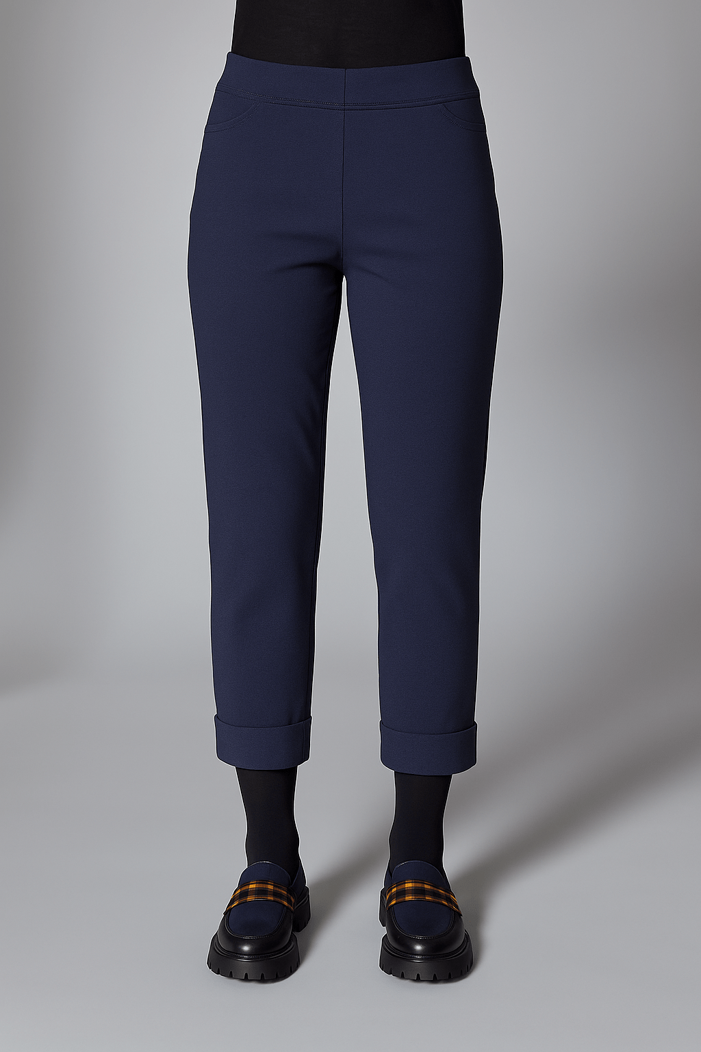 PERUZZI Straight Turn Up Trouser
