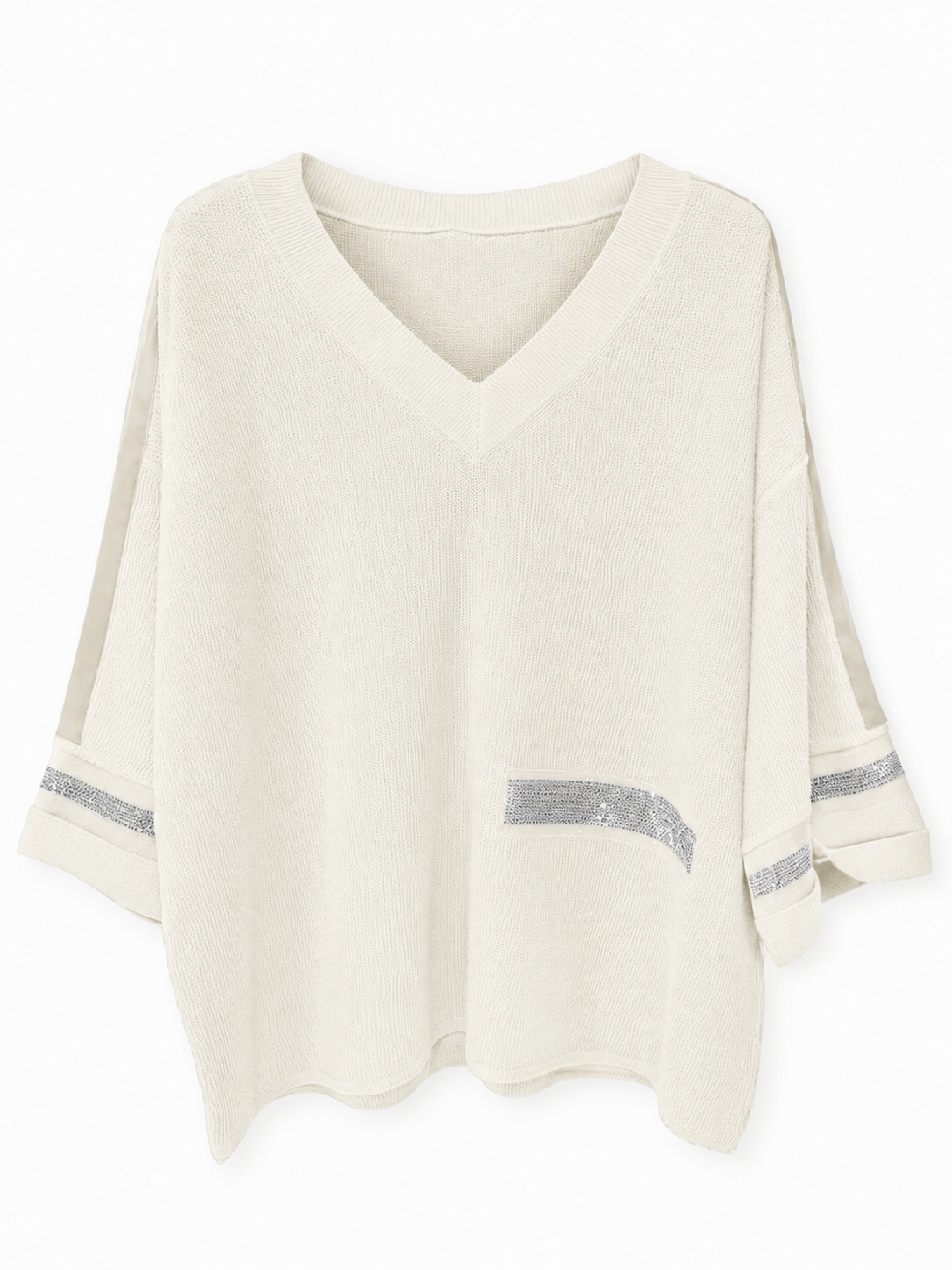 Peruzzi Pleather Trim Knit