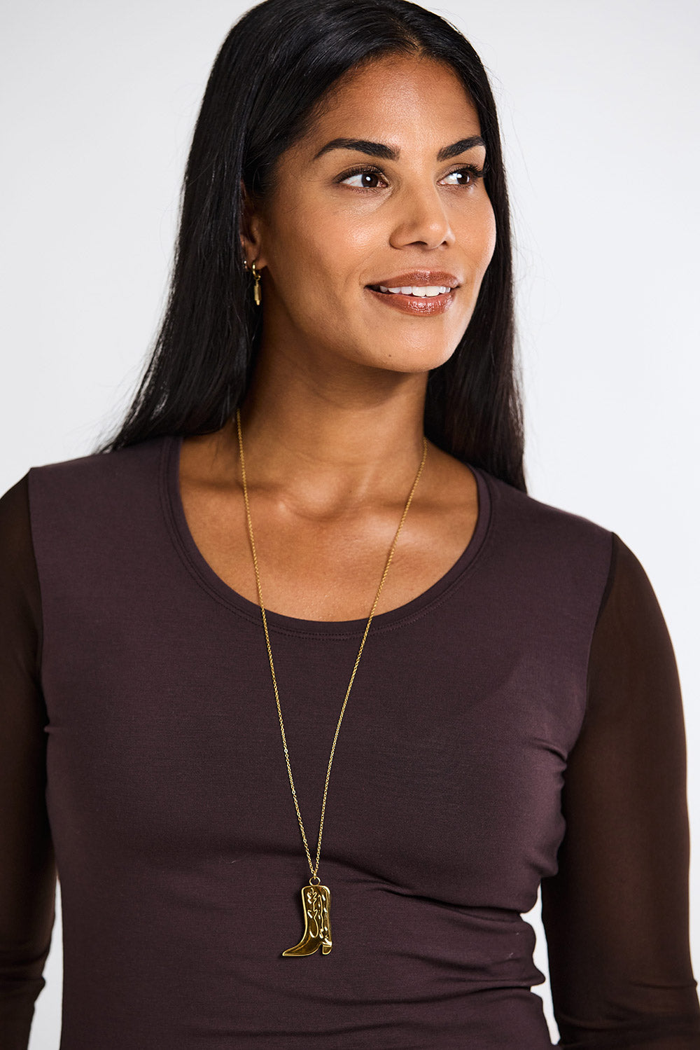 Solene Cowboy Boot Necklace