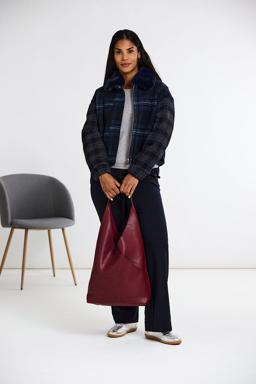 Derhy Plaid Jacket