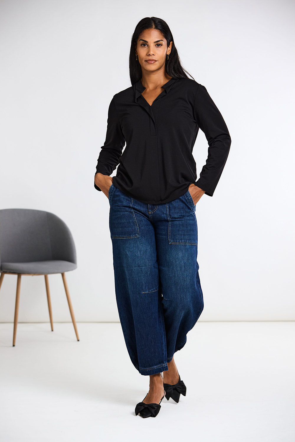 Peruzzi Front Placket Top