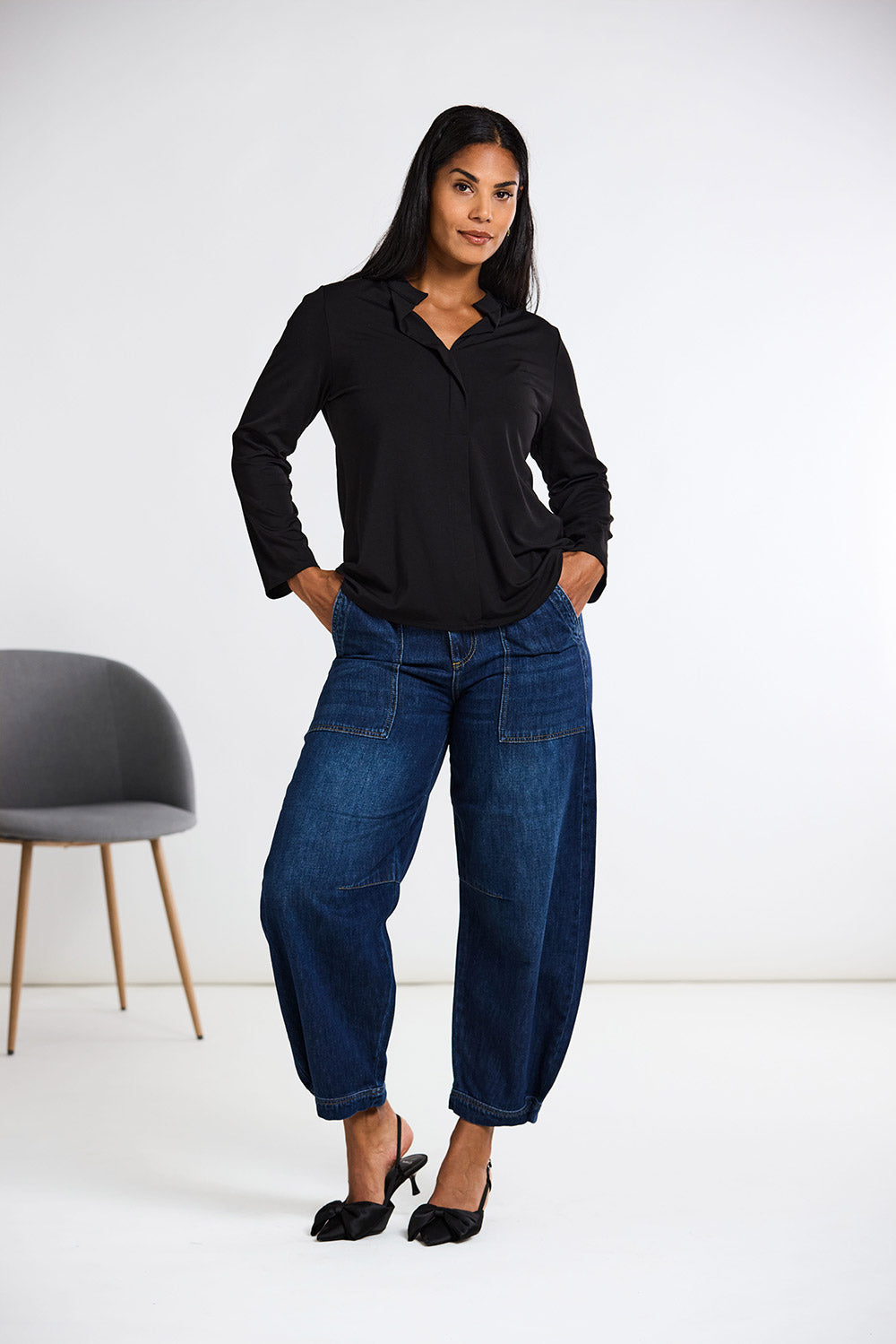 Peruzzi Front Placket Top