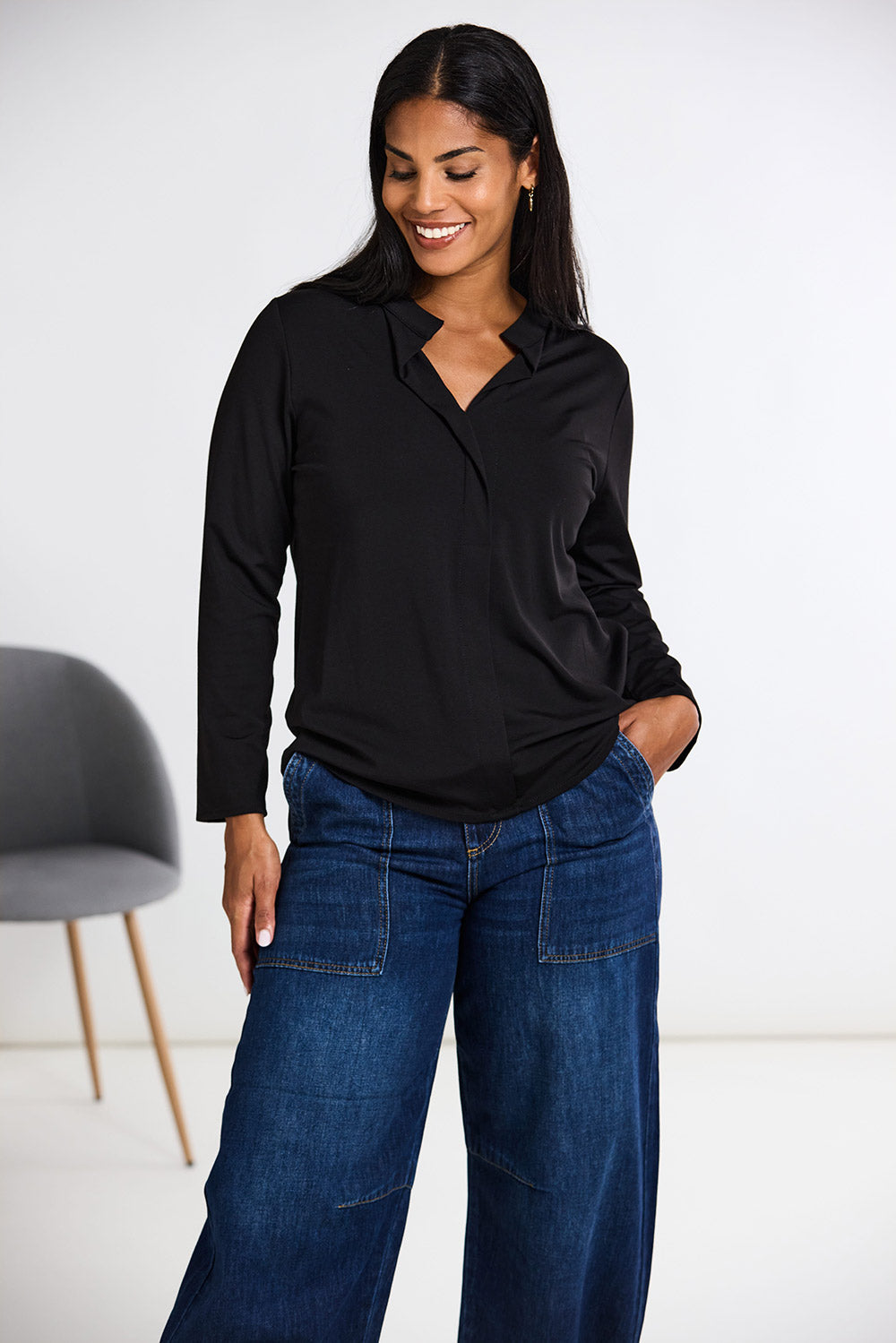 Peruzzi Front Placket Top