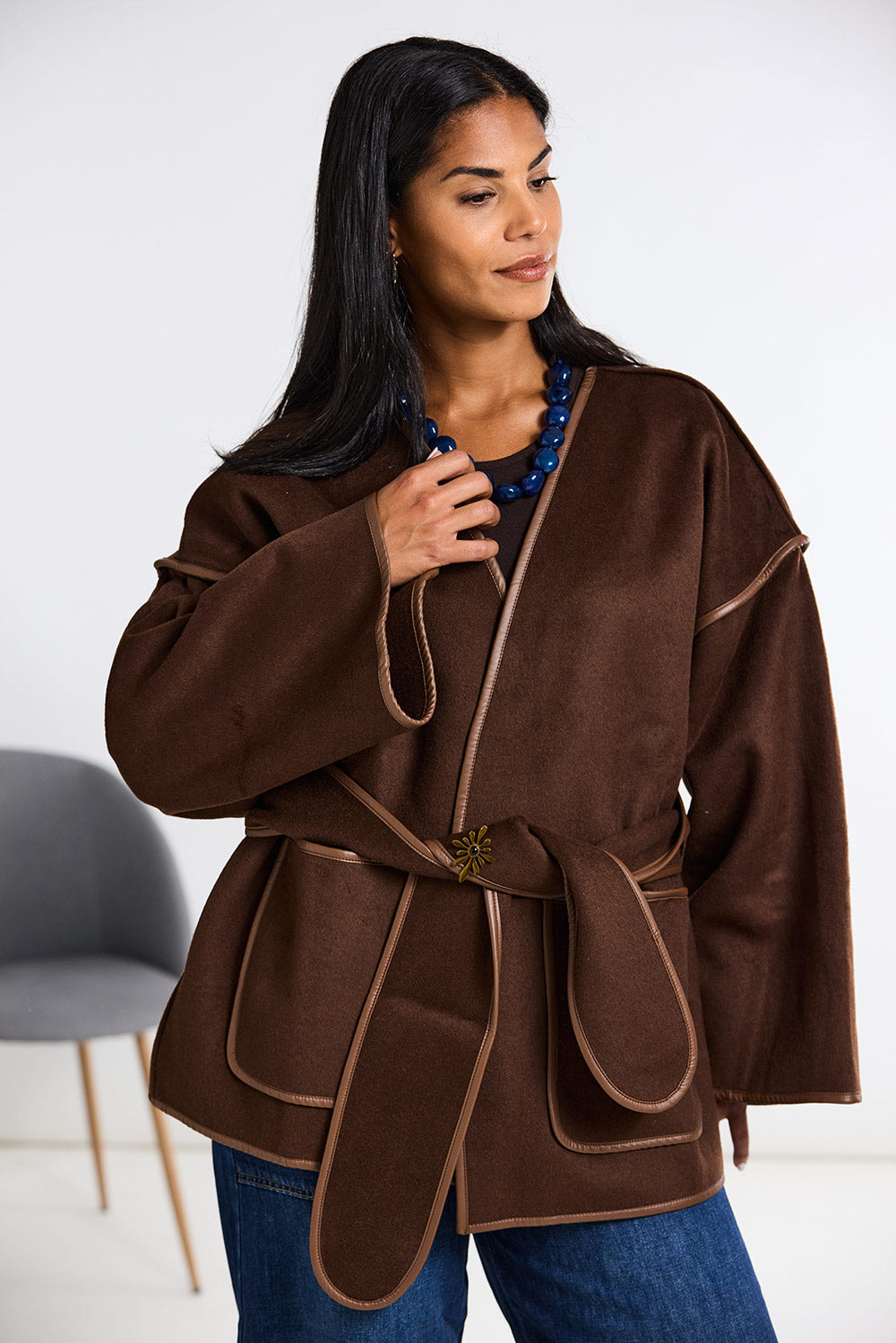 ART Belted Wool Coatigan