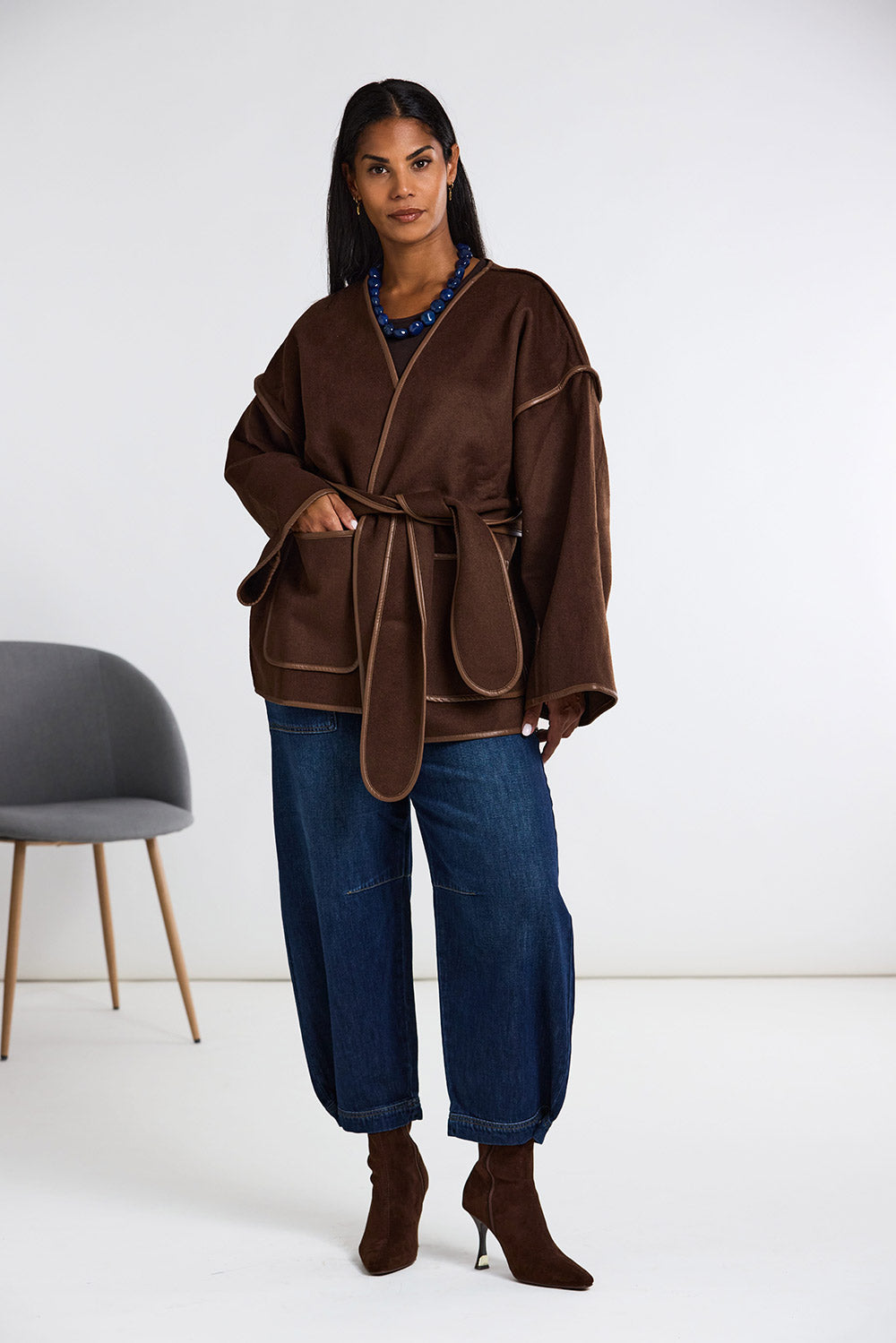 ART Belted Wool Coatigan