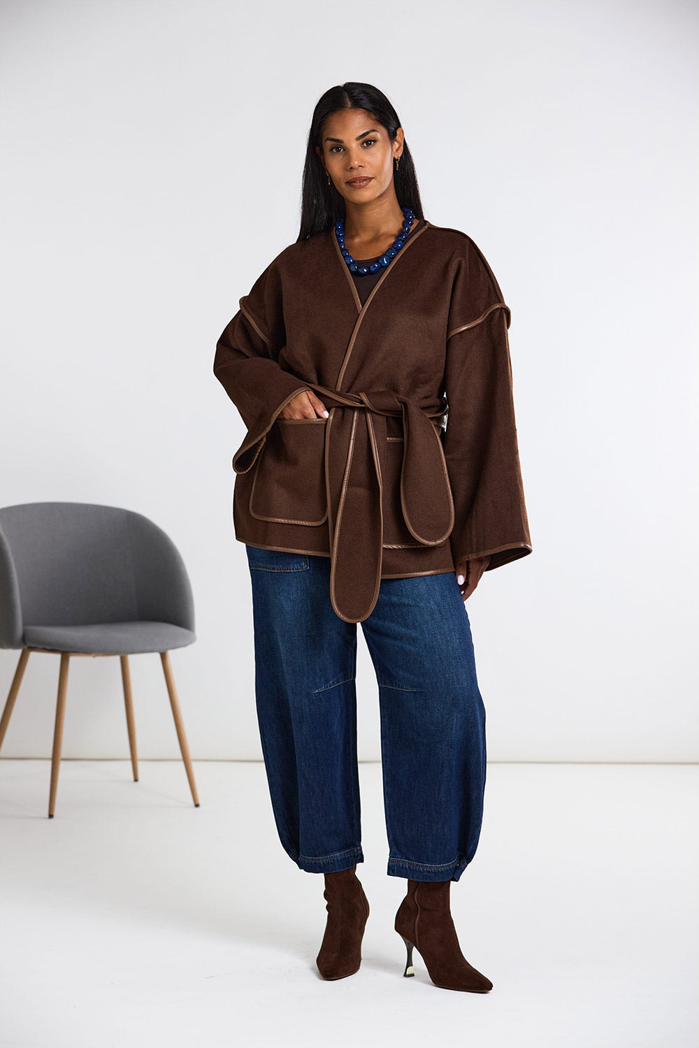 ART Belted Wool Coatigan