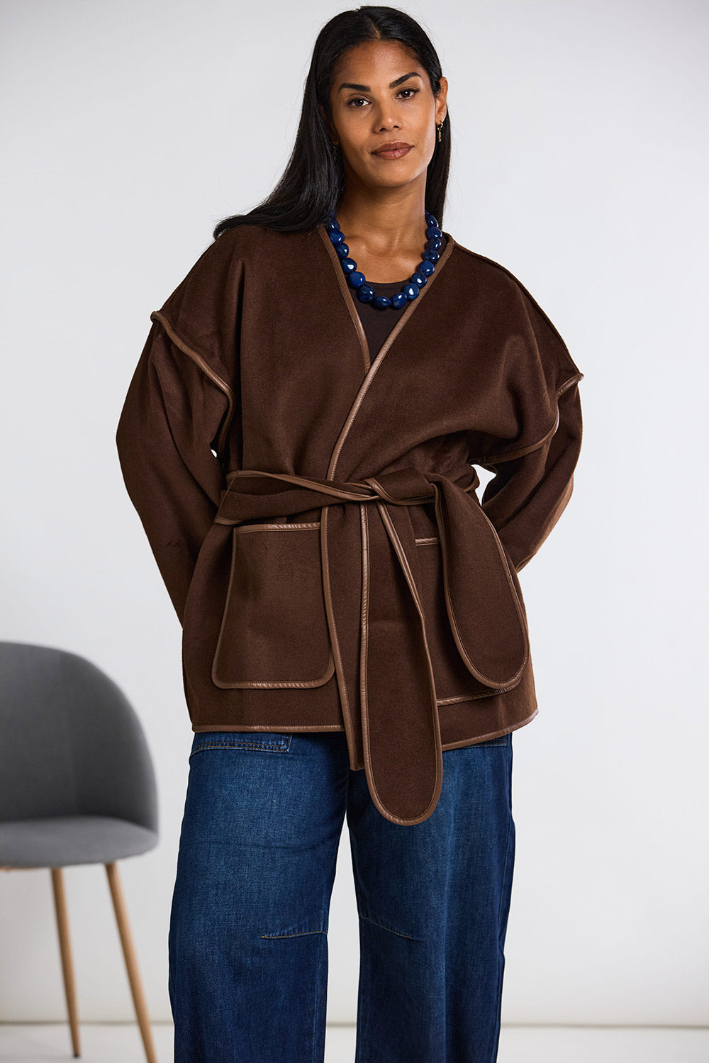ART Belted Wool Coatigan