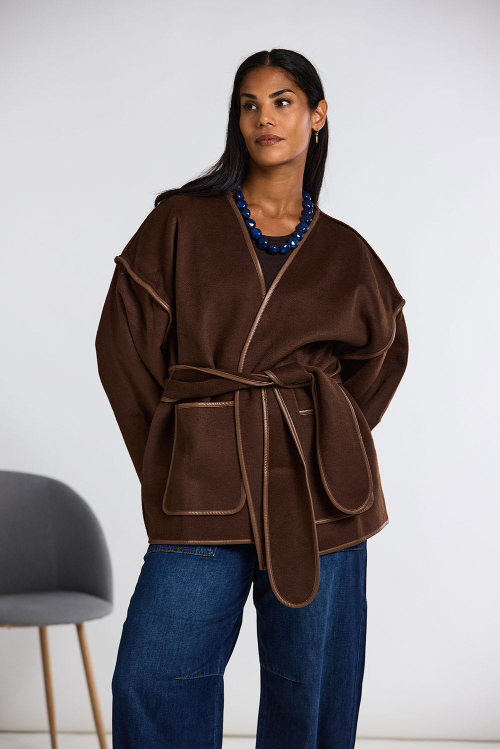 ART Belted Wool Coatigan