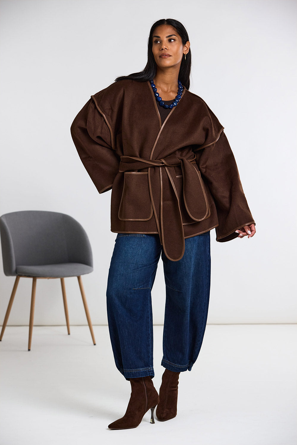 ART Belted Wool Coatigan