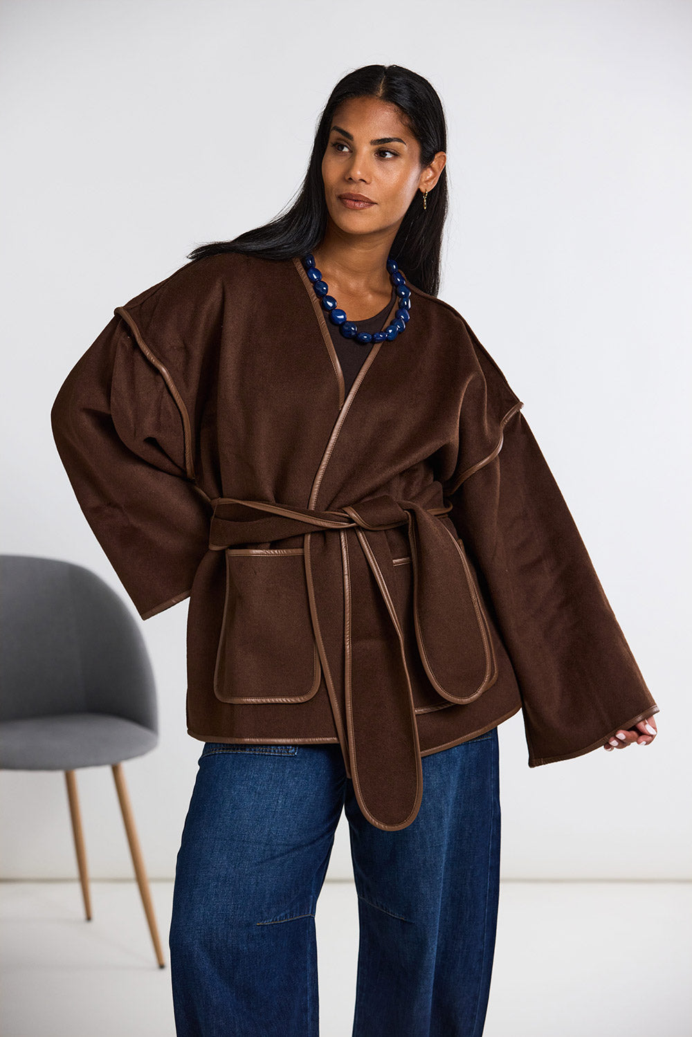 ART Belted Wool Coatigan