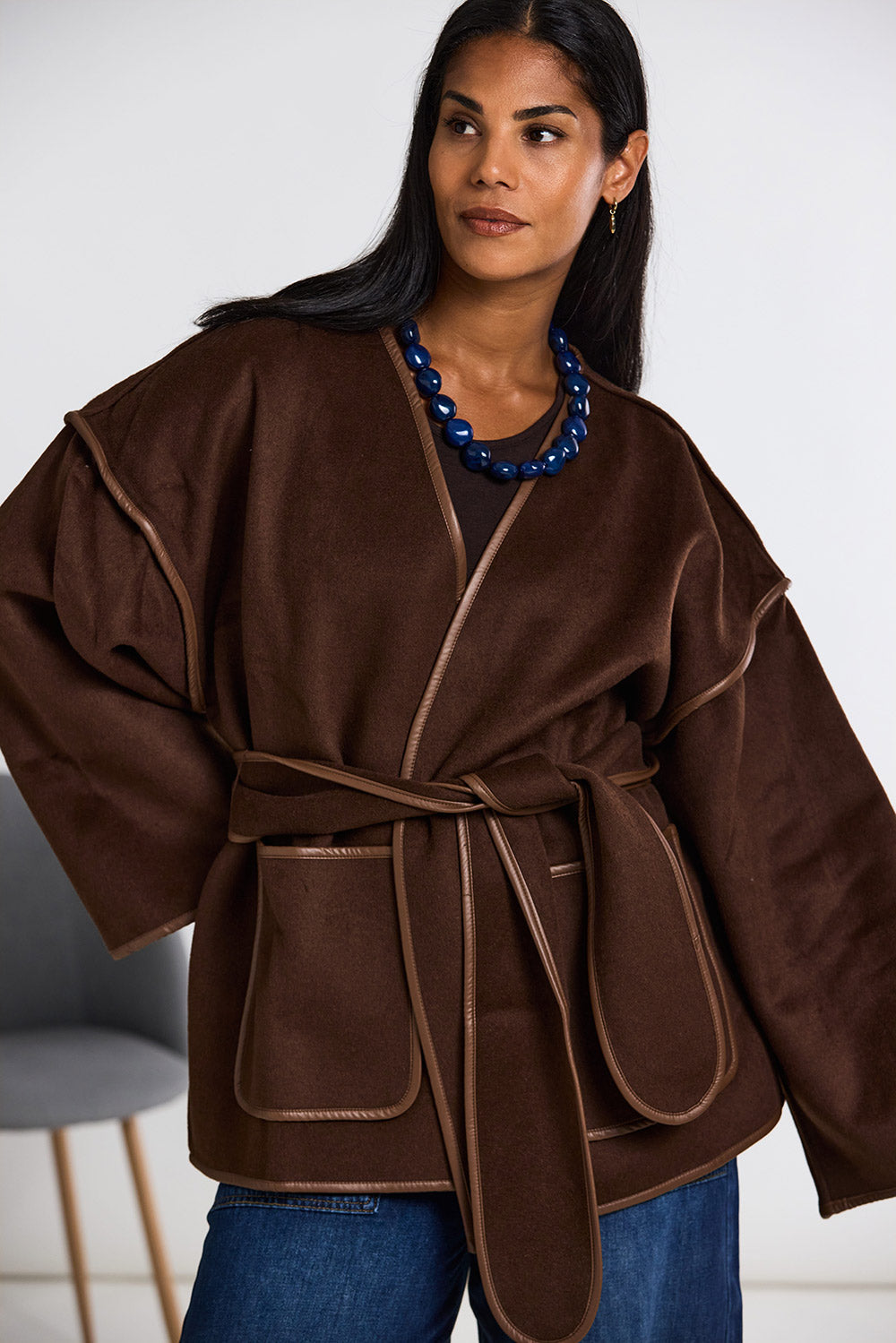 ART Belted Wool Coatigan