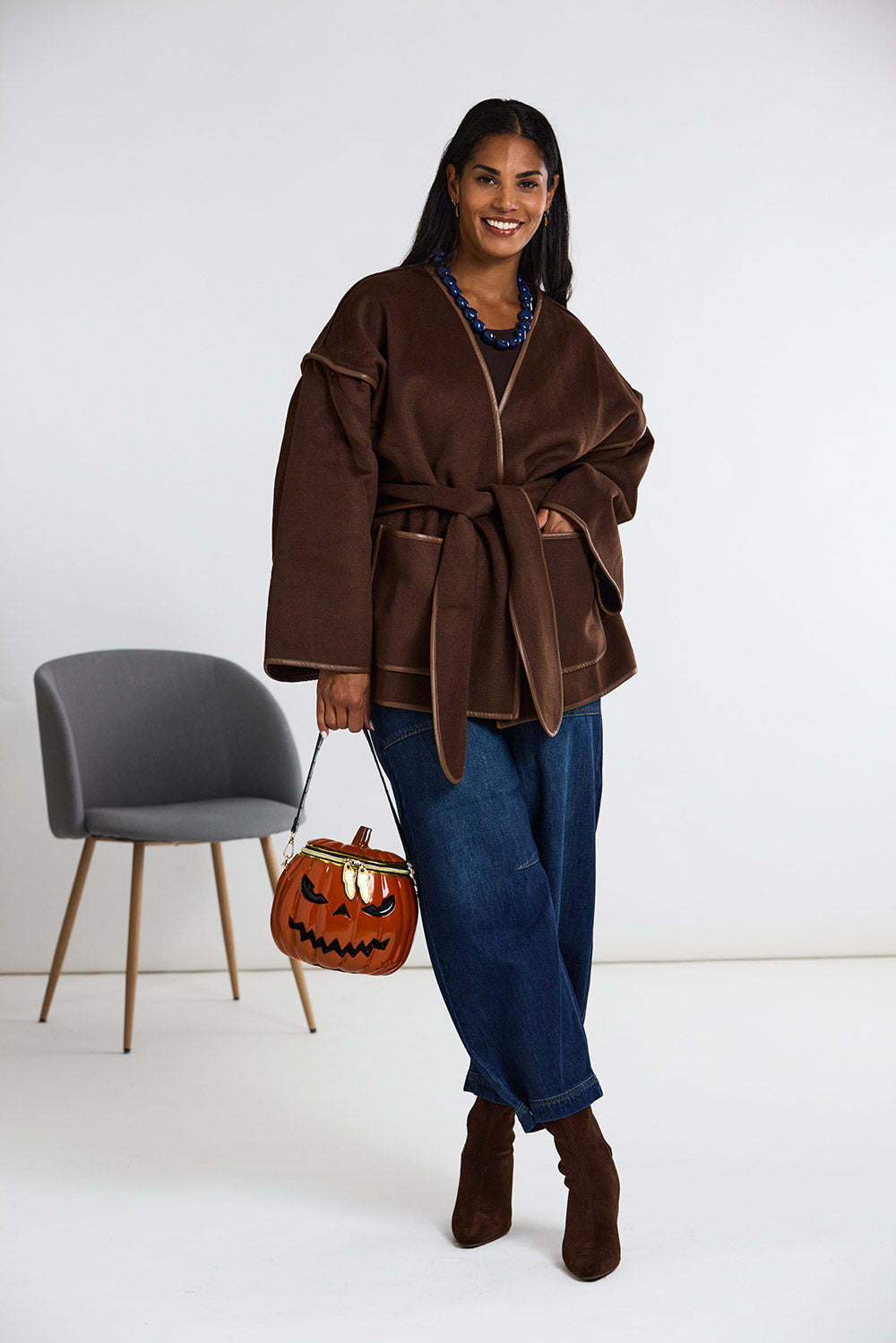 ART Belted Wool Coatigan