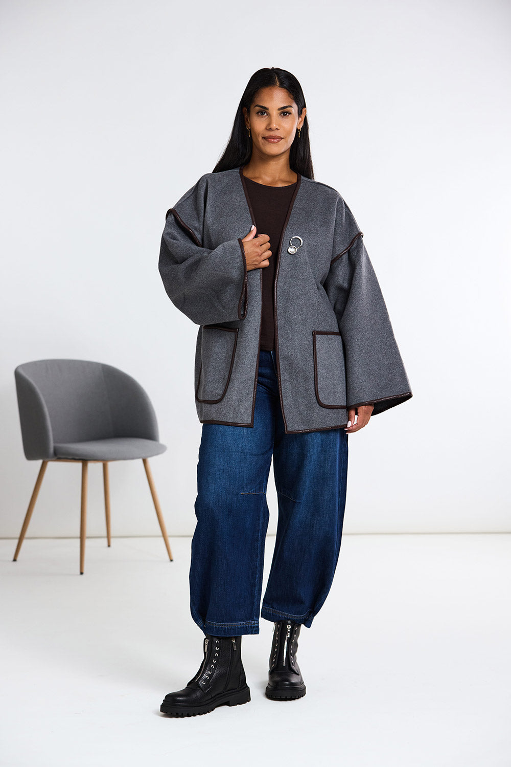ART Belted Wool Coatigan