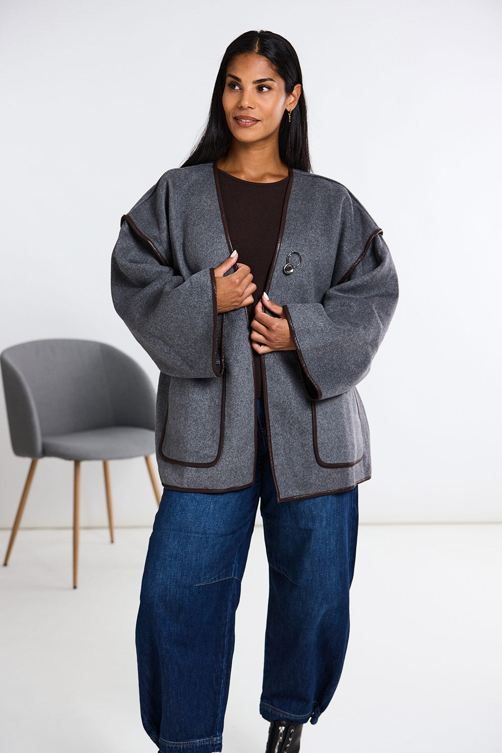 ART Belted Wool Coatigan