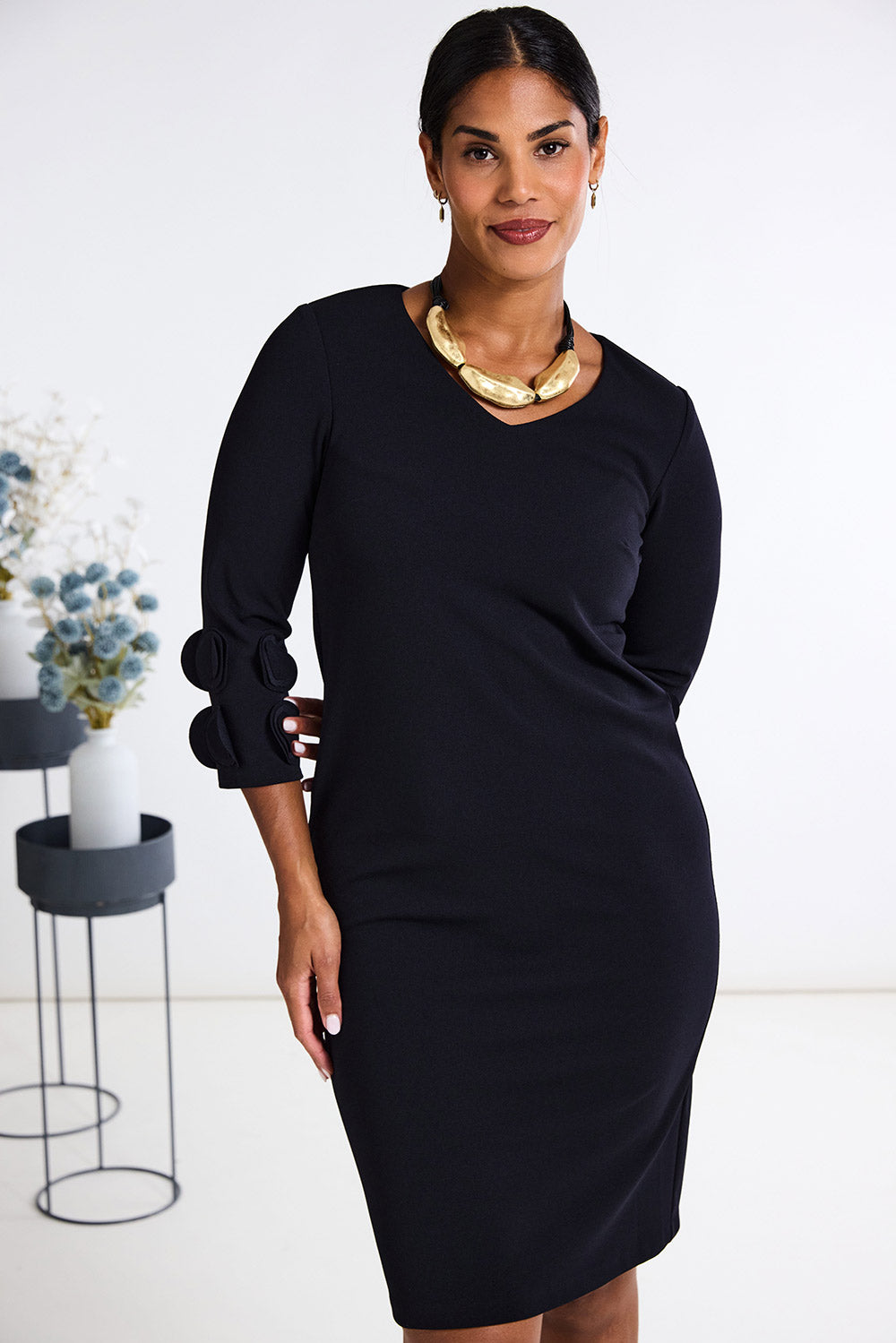 Peruzzi Frill Sleeve Dress