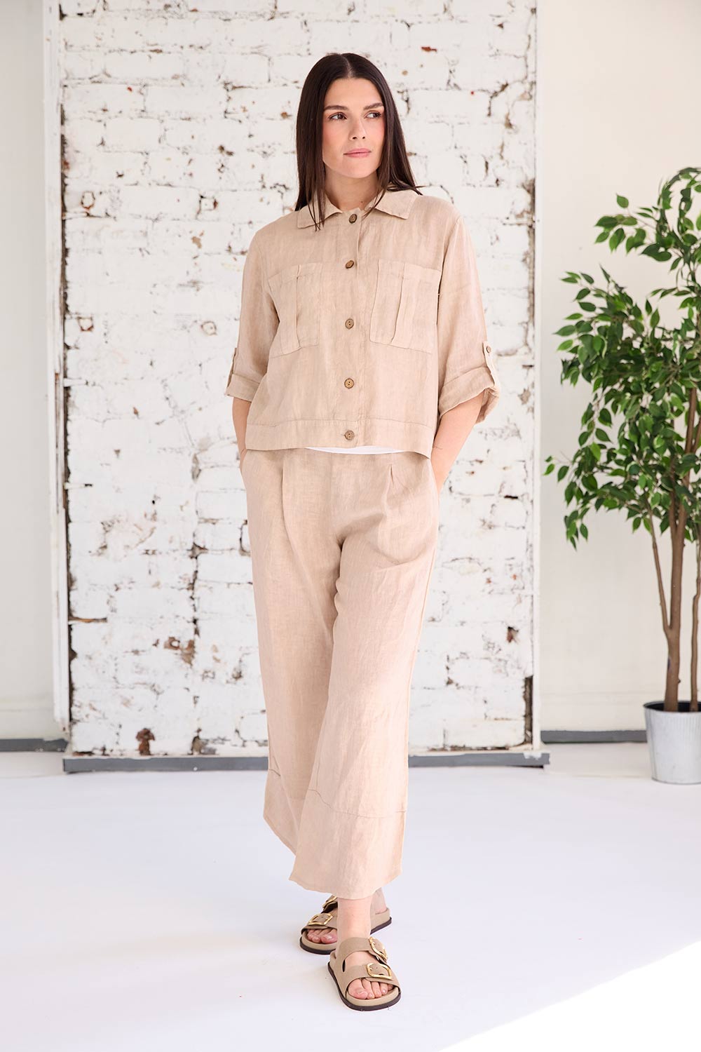 ART Cropped Button Through Jacket