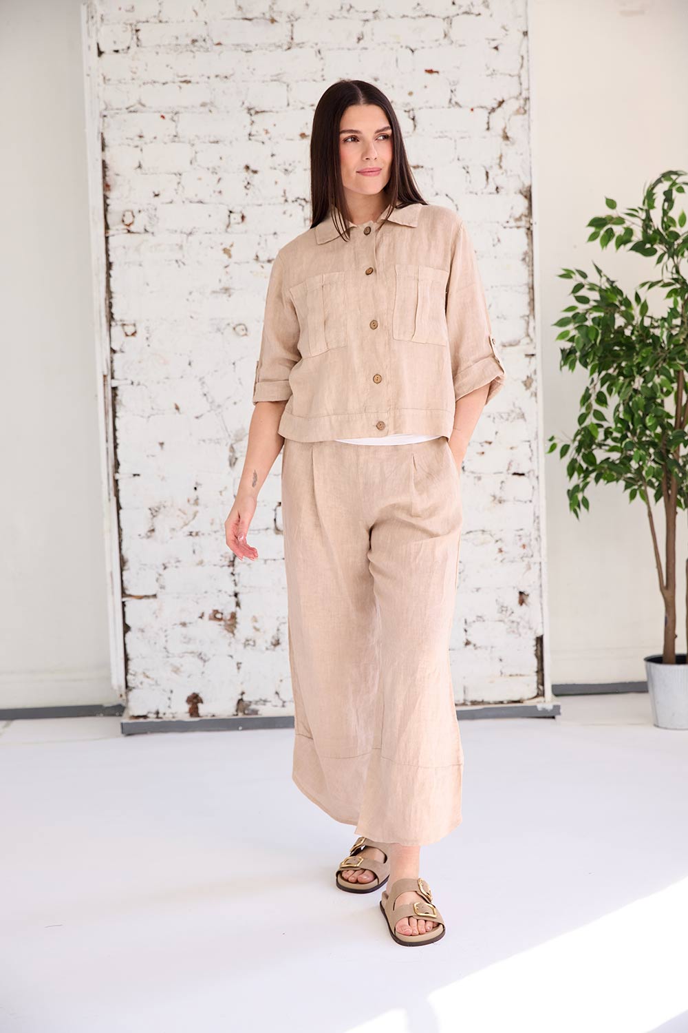 ART Cropped Button Through Jacket