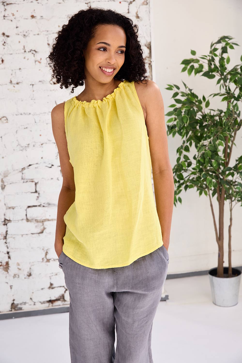 ART Drawstring Sleeveless Top