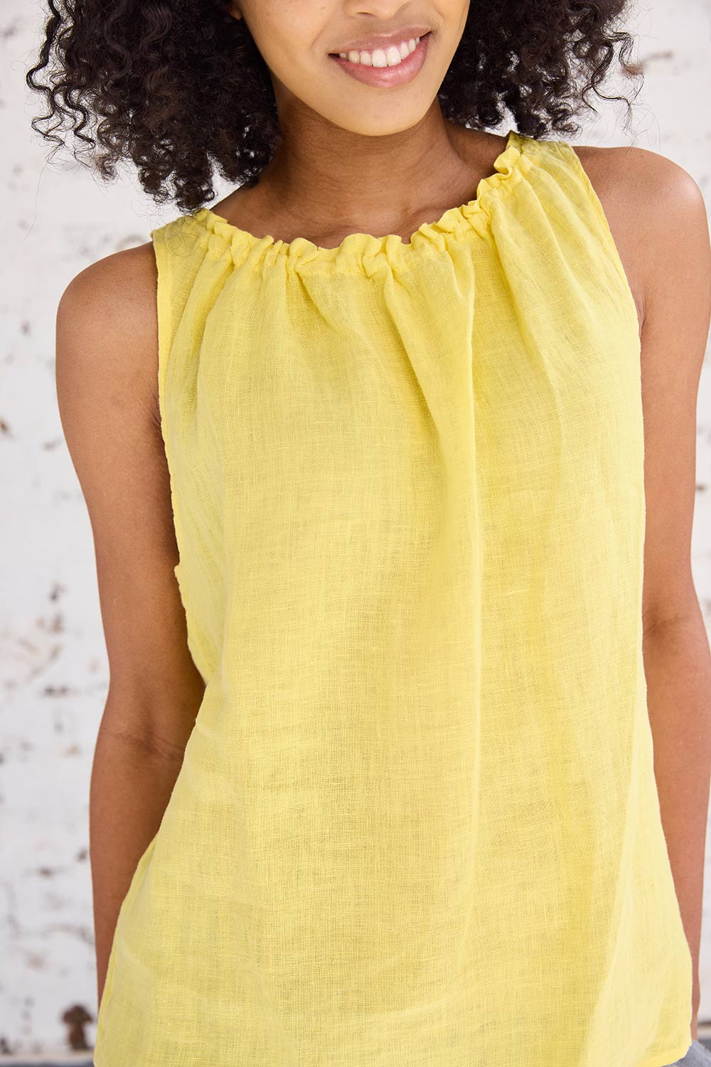 ART Drawstring Sleeveless Top