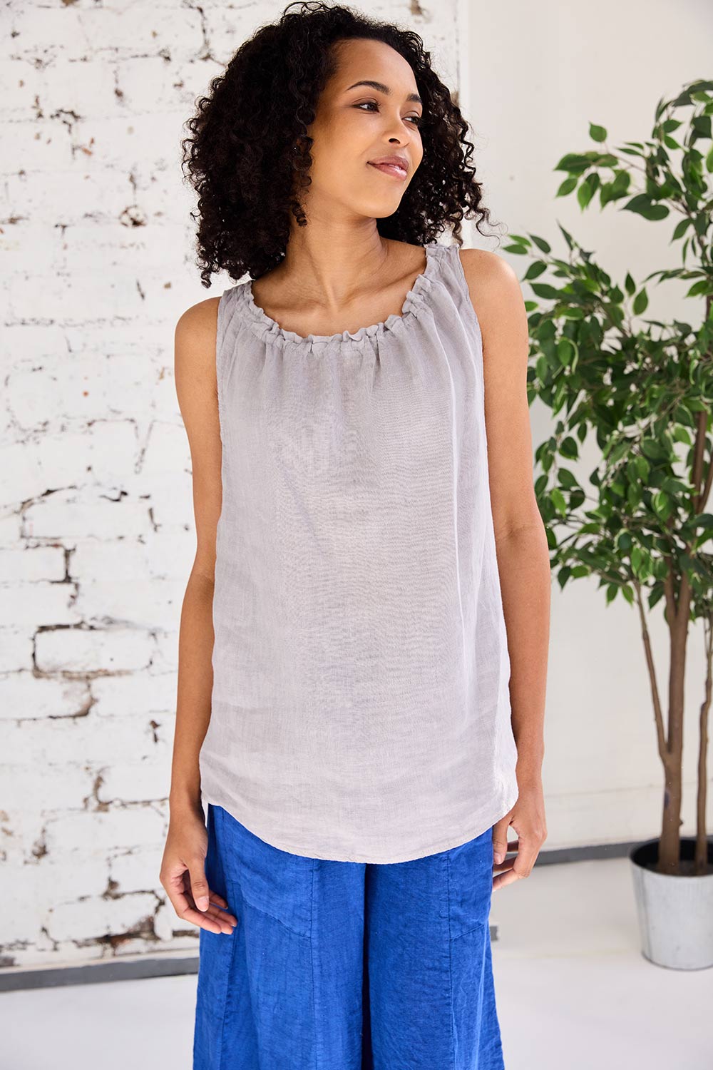 ART Drawstring Sleeveless Top