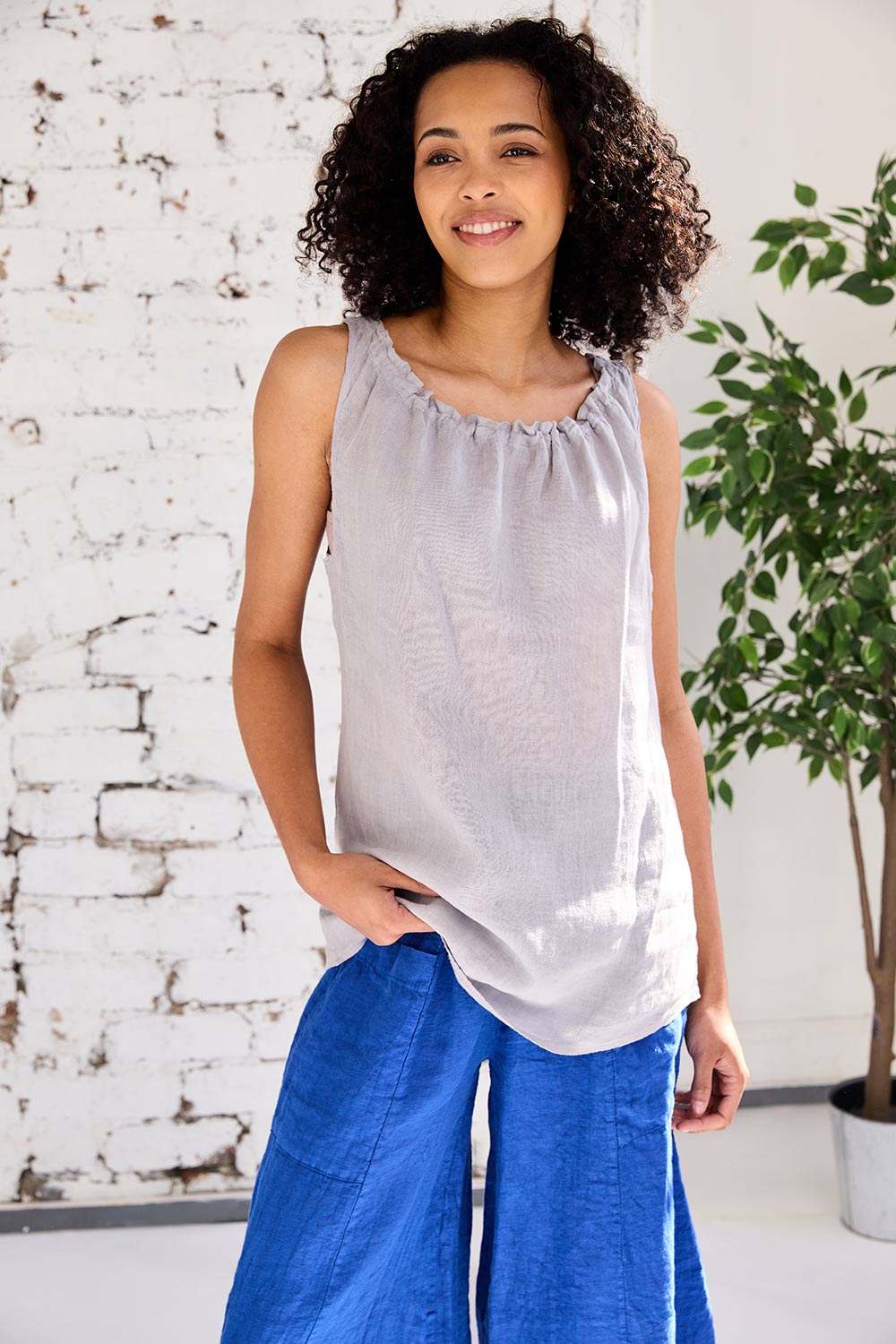 ART Drawstring Sleeveless Top